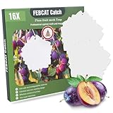 Abbaubare Pflaumenwicklerfalle 16 Stück(20 * 20cm), Pflaumenmadenfalle mit Bindedrähte,Mottenfalle für Obstbäume, Natürlicher Pflaumenmotten Falle, Insektenfänger für Pflaumenwickler MEHRWEG
