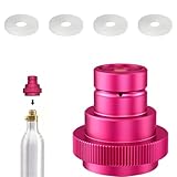 VZU CO2 Quick-Adapter, Schnelladapter Kompatibel mit CO2 Soda kompatibel mit Duo/Terra/Art, 425g CO2 Zylinder Quick Adapter, Adapter Kompatibel mit Sodastream, 60l Trapezgewinde TR214 (Rosa)