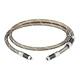 ALNHY HiFi Digital Coaxial Audio Kabel OCC Sterling Silber Überzogene 75Ω Koaxialkabel For Subwoofer CD TV(3 Meters)