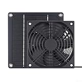 50 W Solar-Abluftventilator für Geflügelhaus, Gewächshaus, Abluftventilator für Zuhause, Schlafzimmer, Büro, Camping, Innen- und Außenbereich, inklusive 1 x Solarpanel, 1 x Ventilator