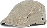 Kuyou Sportmütze Newsboy Flat Cap Gatsby Schirmmütze Kappe, Einheitsgröße, Beige
