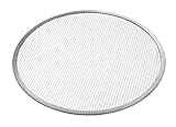 HENDI Pizza Screen, Pizzagitter, Pizzablech, Pizzaschieber, Ideal für gleichmäßiges Pizza-Backen, ø305mm, Aluminium