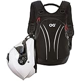OG Original Roadrunner Motorrad Rucksack Wasserdicht Schwarz Leicht 20l, Motorradhelm-Tasche, Helm-Trageriemen, Fahrrad-Rucksack, Anti-Diebstahl, Laptop-Fach, Reflektierend