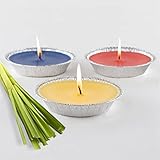 HOFER 3 x Citronella-Flammschalen für draußen | hochwertige Citonella Kerze Outdoor | mit Citronella-Duft | Outdoor Kerzen für Gartenparty | Deko für draußen