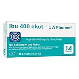 Ibu 400 akut - 1 A Pharma, 400 mg Tabletten mit Ibuprofen (30 Stck.): Bei Schmerzen und Fieber