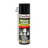 Isolbau B2 Montageschaum Adapterschaum - 1 x 500 ml PU-Bauschaum für Verfüllung, Montage, Isolierung, Abdichtung, Innen & außen