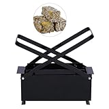 Manuelle Papierbrikettiermaschine - Pressmaschine für Zeitungsscheite, umweltfreundlicher Brennholz-Ziegelmacher für effizientes Heizen in Öfen und Kaminen