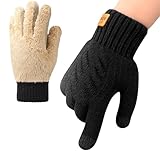 ytorgr Winterhandschuhe mit Fleecefutter,Handschuhe Herren Damen,Warm Touchscreen Handschuhe Thermohandschuhe für Outdoor Sport Laufen Radfahren