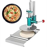 CASEGO Manuelle Pizzateigpresse, Pizza-Gebäckpresse Für Zuhause, Kommerzielle Chapati-Pizzakrustenpresse, Höhenverstellbare Pizzaformmaschine (24cm)