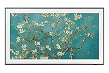 Samsung The Frame 2023 32LS03 32LS03 Smart TV 32 Zoll, Kunstgalerie mit mattem Display, Wechselrahmen, Quantum Dot Technologie, One Connect und Fast unsichtbares Kabel, schlanke Wandhalterung