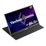 Viewsonic VX1755 43,9 cm (17 Zoll) Portable Gaming Monitor (Full-HD, IPS-Panel, 144 Hz) Schwarz, 9.7'x15.6'x0.7'