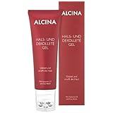 ALCINA Hals- und Dekolleté Gel - 1 x 100 ml - Glättet Falten und strafft die Haut - Feuchtigkeitscreme mit Hyaluron 2.0 und Goji-Beere, inkl. Massageapplikator