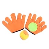 Kisangel Plüschtier Kinderspielzeug Kinder paddelten Ball Tennis Ball Handschuhe Spielzeuge Plüschhandschuh Kugelhandschuh draussen einstellen Plüschkugel fang den Ball