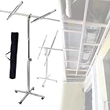 Gipskartonheber mit Rädern, 3,2/3,5/3,7/4,1 m, tragbarer Hebezeugheber für Trockenbauwände, 150 kg Tragkraft, Trockenbau-Rollheber, arbeitssparende Konstruktionswerkzeuge,3.7m