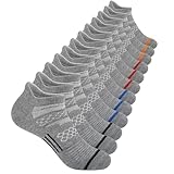 Comfoex 12 Paar Jungen Laufsocken für Kinder im Alter von 4–6 6–8 8–10 10–12 Jahren, niedrig geschnitten, athletische, atmungsaktive Baumwollsocken, Grau, 12 Paar, 7-10 Years