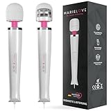 MARIELOVE Magic Wand Massagestab – Netzbetriebener Hochleistungsmassager | 20 Stufen | Starke Vibration & Flexibler Kopf aus Silikon | Ideal für Muskelentspannung, Nacken-, Rücken- & Ganzkörpermassage