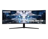 Samsung Odyssey Neo G9 Curved Gaming Monitor S49AG954NP, 49 Zoll, DWQHD, Quantum Mini-LED, AMD FreeSync Premium Pro, Reaktionszeit 1 ms (G/G), Krümmung 1000R, Bildwiederholrate 240 Hz