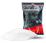 Weihnachtswunder® Kunstschnee täuschend echt & weich - ca. 1000 ml fluffiger Schnee - glitzernder Streuschnee Dekoschnee als Deko Dekoration an Weihnachten