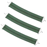 SEWACC 3 Stück Teiliges Verstärkte Lounge Stuhl Ersatzgurte aus Strapazierfähigem Material Reißfeste Gartenstuhl Reparaturbänder zur Verlängerung der Stuhlbespannung Installieren Grün