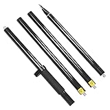 2 Meter 4-teiliger Vermessungsstab, RTK-GPS-Carbonfaser-Vermessungsprismenstab mit Wasserwaage, 0 Mm Konstante