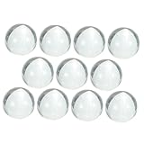 VALICLUD 10 Stück Teiliges Transparente Glasmurmeln Runde Glasperlen als Dekorative Vasenfüllung für Bastelprojekte Hochzeit Geburtstag und DIY Geschenkideen