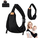 Babytragetuch, Babytrage Seitlich, Tragetuch baby Neugeboren Verstellbare, Hüfttrage Baby Ergonomische, von 0 bis 36 Monaten, Kleinkinder bis 20kg (Stoff-Variante)