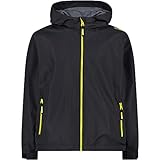 CMP – F.lli Campagnolo Jungen Jacke Regenjacke wind- und wasserdichte WP 10.000, Antracite-Lemonade, 164, 39X7984