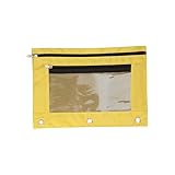 Yooghuge Student Pencil Bag File Bag Doppelzipper Bleistift Fall 3 Ringe Bindemittel Stiftbeutel Für Die Organisation Von Schulmaterialien