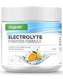 Elektrolyte - 200 g (40 Portionen) - Hydration Formel mit Chlorid, Kalium, Natrium, Calcium, Magnesium - Perfekt für Sportler bei Flüssigkeitsverlust - Ohne Zucker - Vegan - Orangen Geschmack
