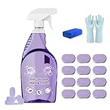 Dr Clean Spray Für Backöfen Uk, Allzweck-Backofenreiniger-Sprühset Zur Fleckenentfernung, Reinigungsspray Für Mehrere Oberflächen, Küchenspray Mit Reinigungstabletten Und Sprühflasche Für Zuhause(12PC