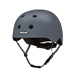 Melon Fahrradhelm »Chicago« für Damen, Herren und Kinder | Leichter & sicherer urbaner Cityhelm mit Magnetverschluss, individuell anpassbar in Dunkelgrau | Größe XL-XXL (58-63 cm) …