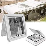 12V RV Dachventilator, 14 Zoll Dachluke Wohnwagen Wohnmobildach Abluftventilator mit Insektenschutz Dachfenster Dachhaube Vent Dachluke Vent für Wohnwagen/Lkw/Van