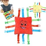 Loop-Spielzeugkissen - Sieht aus wie Plüschpuppe | Lernspielzeug für grundlegende Reisefähigkeiten der schönen motorischen Fähigkeiten, Partygeschenke, sensorisches Ringkissen,