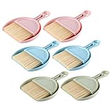 CIYODO 6Sätze Kleines Teiliges Reinigungsset mit Handbesen und Kehrschaufel für Computer Tastaturen für Detailreinigung und Schwer Erreichbare Stellen