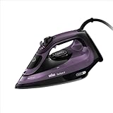 Braun TexStyle 9 SI9661VI Dampfbügeleisen mit FreeGlide 3D-Technologie, vertikales Bügeleisen, Anti-Tropf-Funktion, Tank 330 ml, 260 g/min, 3200 W, Violett