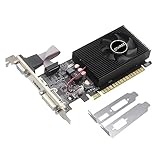 QTHREE GT 730 Grafikkarte, 4 GB, DDR3, 128-Bits, DVI-I/HDMI/VGA, Low Profile Computer GPU, PCI Express 2.0 x16, Desktop Video Card for Gaming PC, DirectX 11, unterstützt 2K