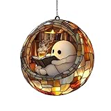 Halloween Schlafzimmer Lesen Buch Hängende Dekoration Party Urlaub Dekoration Anhänger Kyj750 (Orange, 10cm)