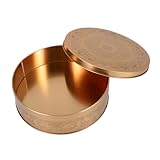 STOBAZA Runde Keksdose aus Weißblech Bonboniere für Hochzeiten Geburtstage und Partys Dekorative für Süßigkeiten und Kleine Leckereien Praktische