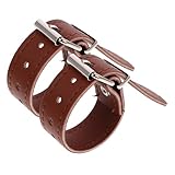 Anneome 1 Paar Verstellbare Fahrradkorb Gurte Teiliges für Sichere Befestigung Langlebigem PU für Fahrräder und für Bessere Nutzungserfahrung