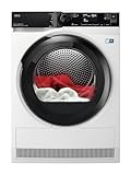 AEG WiFi Wärmepumpentrockner 8 kg – Serie 9000 AbsoluteCarePlus Daunentrocknung – Punktgenaue Trockenergebnisse mit 3D-Scan Restfeuchteermittlung – A+++ – Trommelbeleuchtung – TR9W75680