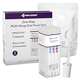 Prime Screen Speichel-Drogentest, 7 Panel Test Kit, Cannabis, Kokain, Amphetamine, Opiate, Oxycodon, Phencyclidin, Methamphetamin, 1