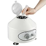 Laborzentrifuge 6×120ml, Tischzentrifuge mit 0-4000 U/min, 60 Minuten Timer und Transparentem Deckel, 25W, Kleine Medizinische Zentrifuge