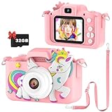 Kinderkamera, Pancellent Kinder Kamera 1080P 2,0-Zoll-Bildschirm Kamera Kinder mit 32GB-Karte Selfie Digitalkamera Kinder Fotoapparat Kinder für 3-12 Jahre Jungen und Mädchen Weihnachten Spielzeug