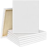 Tebery 10 Stück 30x40cm Keilrahmen, Leinwand Set aus 100% Baumwolle, Weiße Künstler Leinwand für Acryl und Öl Malerei Sowie, Zeichnen