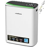 Jafända Luftreiniger HEPA für Allergiker, Raumluftreiniger mit Aromatherapie-Diffuser & Aktivkohlefilter, Entfernt 99,97% Schimmel, Staub, Pollen, Luftreiniger CADR 268 m³/h (Silber)