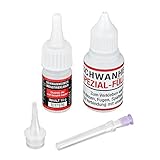 Schwanheimer Industriekleber Set: Industrieklebstoff 1x 10g, Füllstoff 1x 30g, 1x Feindosier- u. Tropfspitze (741,30 €/1kg)