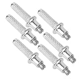 Hohopeti 6 Stück Alpenstock Zubehörset mit Austauschbaren Hartmetall Rutenspitzen aus Kohlenstoffstahl Robustes Trekkingstock Zubehör für Outdoor Wandern