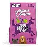 Edgard & Cooper Hundefutter, Trockenfutter für Hunde, (Hirsch & Ente, 2.5kg), Getreidefrei, natürliche Zutaten und frisches Fleisch, voller essentieller Aminosäuren