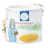 Gemüsebrühe herzhaft pikant | Hildegard Gemüsesuppe | 14 Hildegard-typische Gewürze | 100% natürlich | nach Hildegard von Bingen | 116 Teller | 350g