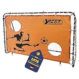 Best Sporting 2in1 Fußballtor I Kinder-Fußballtor in 180 x 120 x 60 cm I Tor mit Torwand & 2 Schusslöchern I Hochwertiges Kindertor mit Netz/Torwand & Befestigungsmaterial I Fussball-Tor in Orange